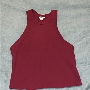 Burgundy Crop Top